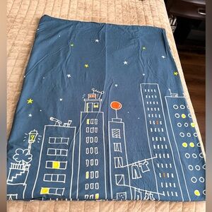 IKEA Hemmahos Kids 100% Cotton Twin Duvet Cover City Skyline